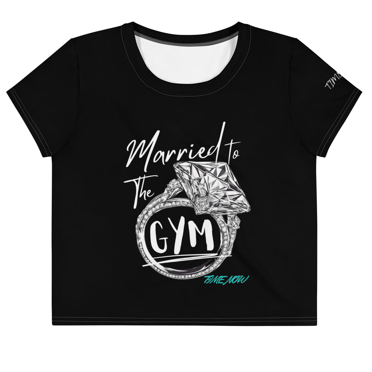 Married To The Gym Crop Tee