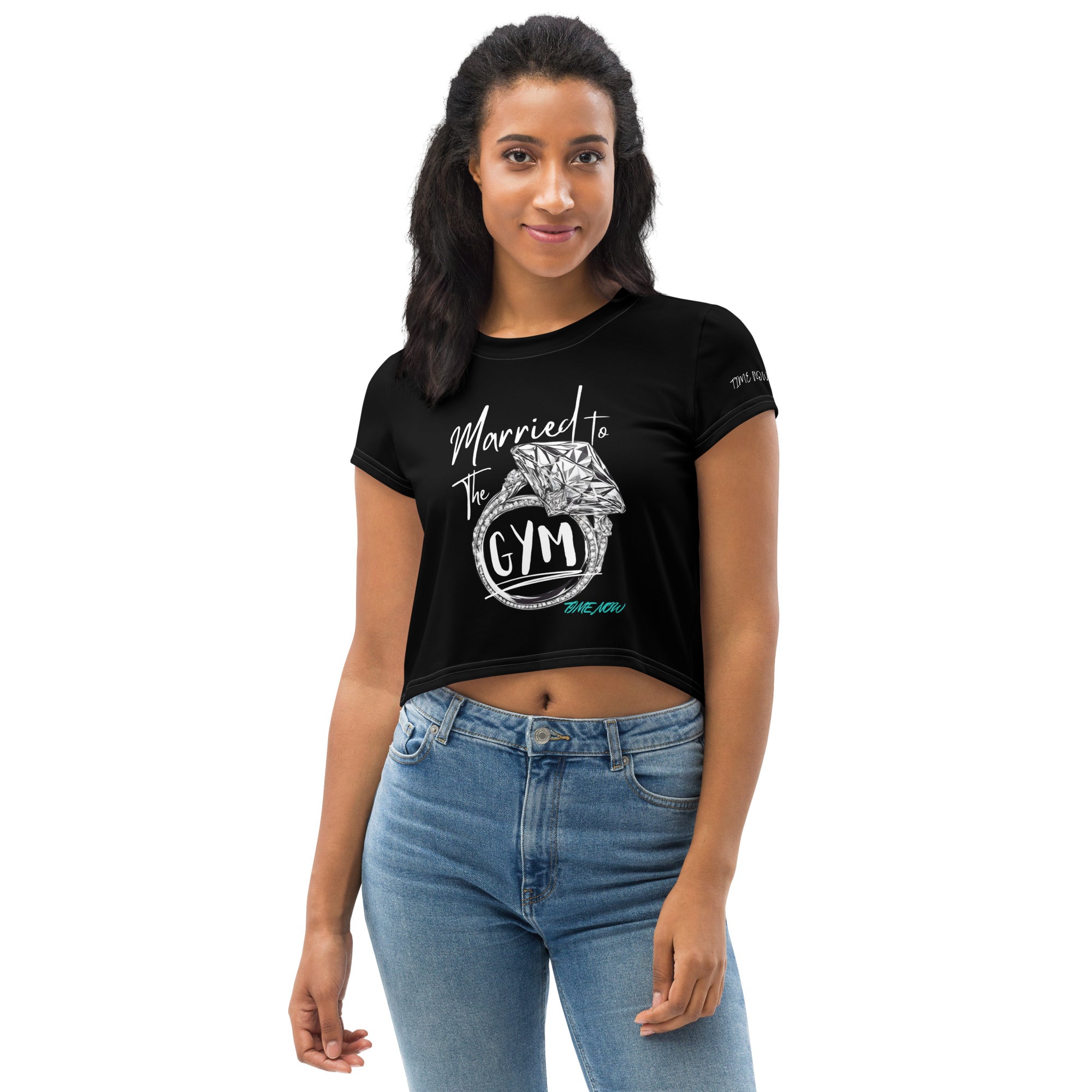 Married To The Gym Crop Tee