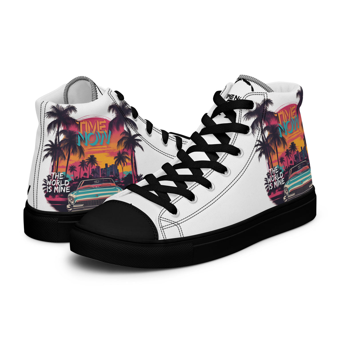 Miami Vices - Men’s high top canvas shoes