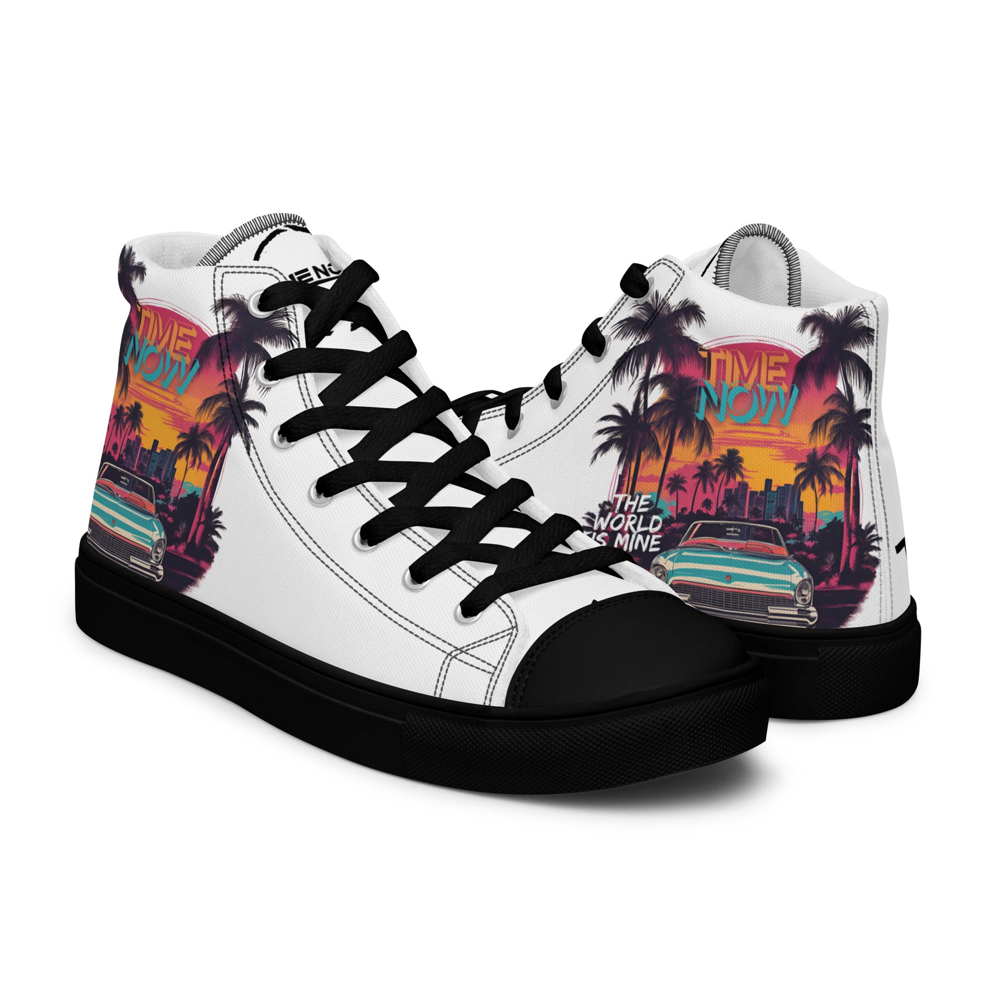 Miami Vices - Men’s high top canvas shoes