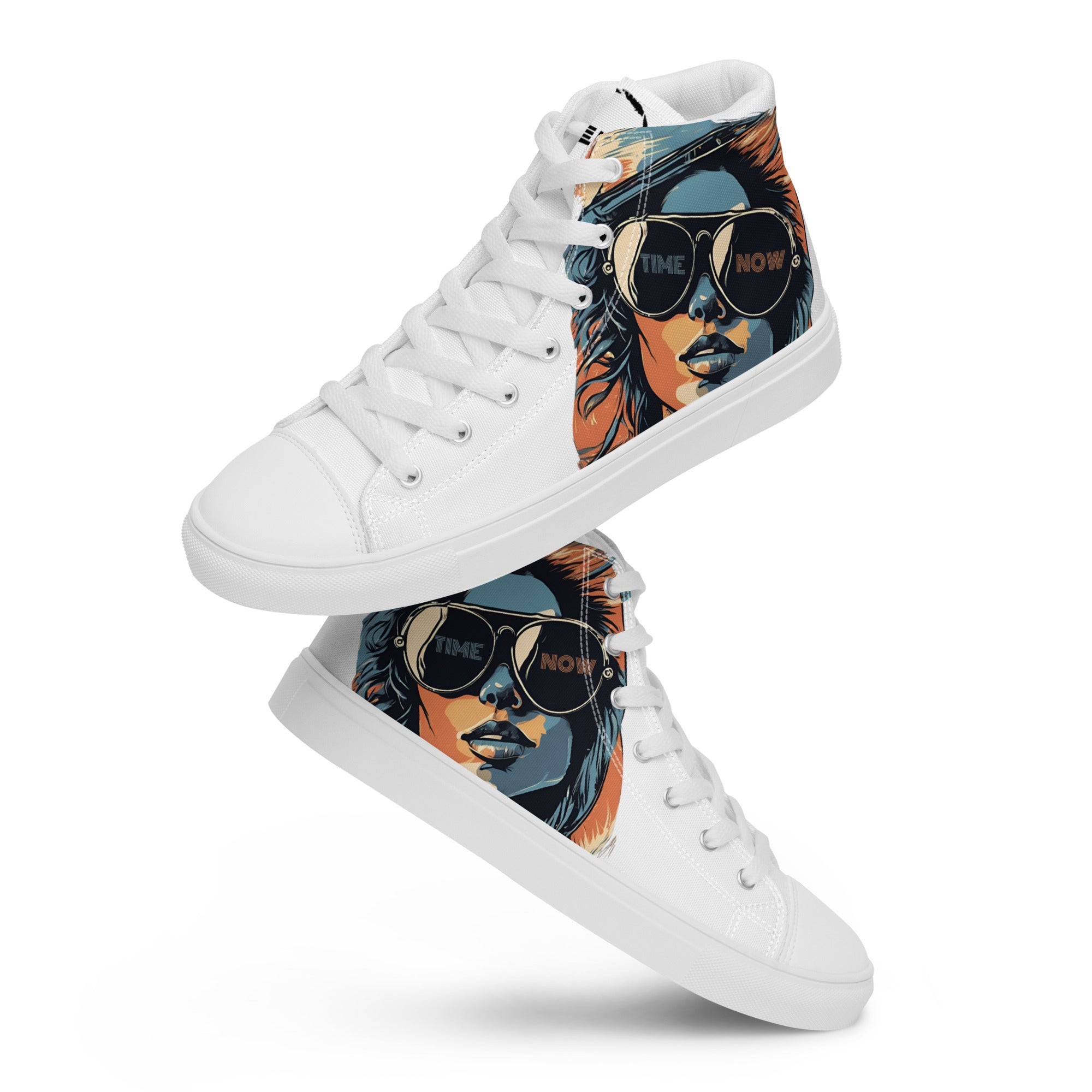 Retro Chick - Men’s high top canvas shoes