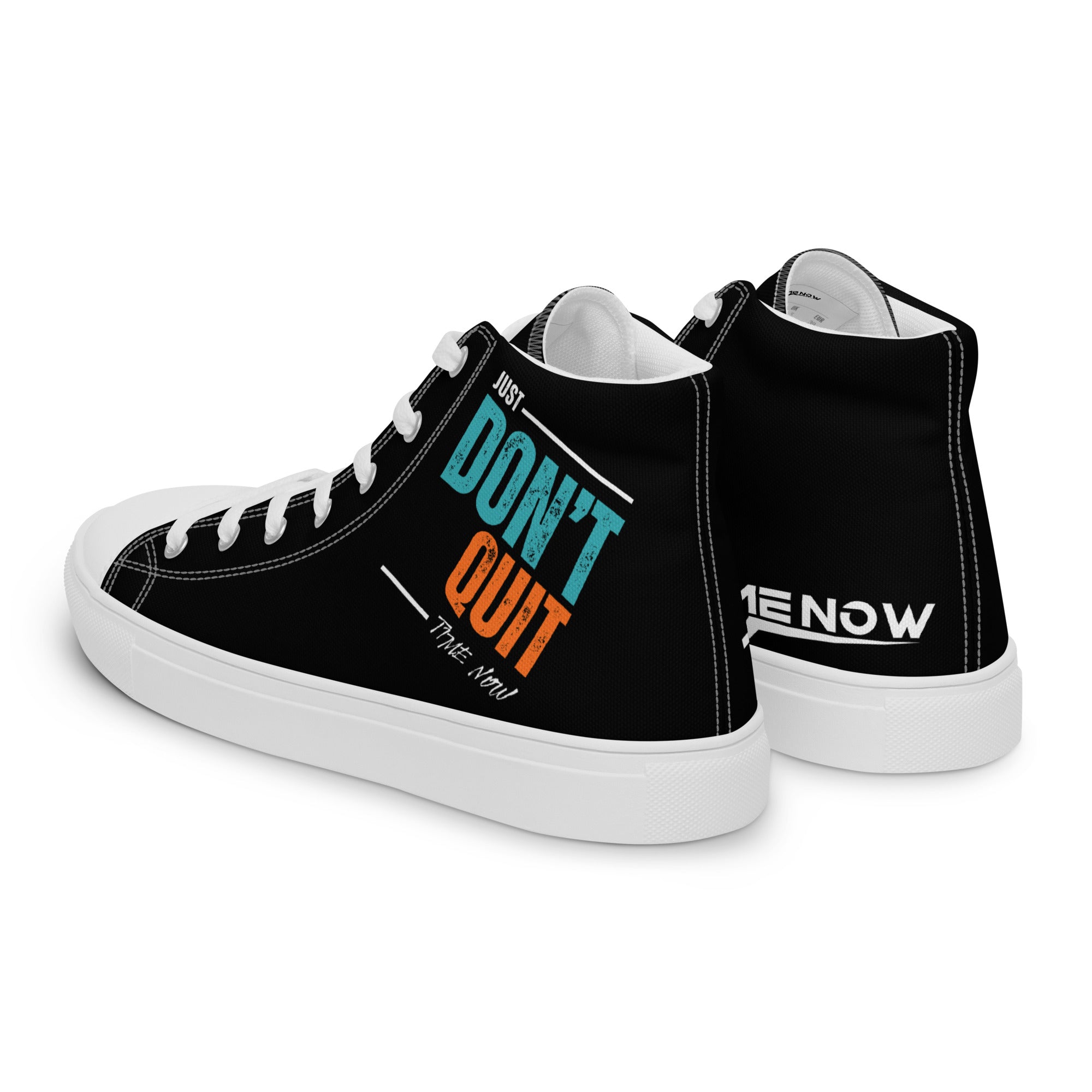 Don't Quit - Men’s high top canvas shoes