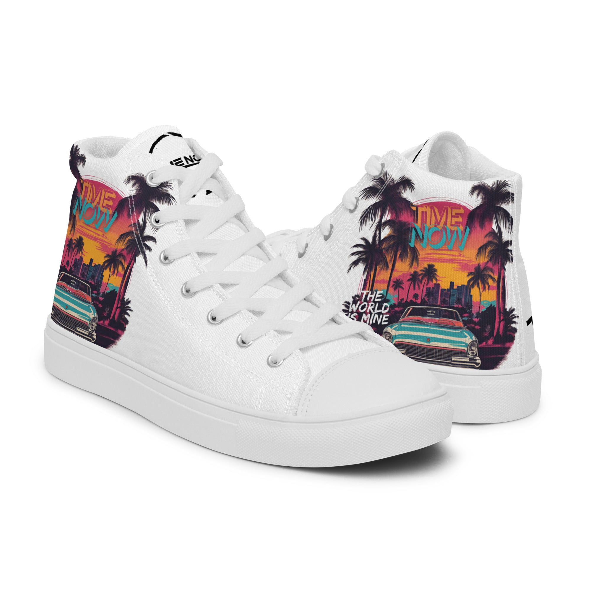 Miami Vices - Men’s high top canvas shoes