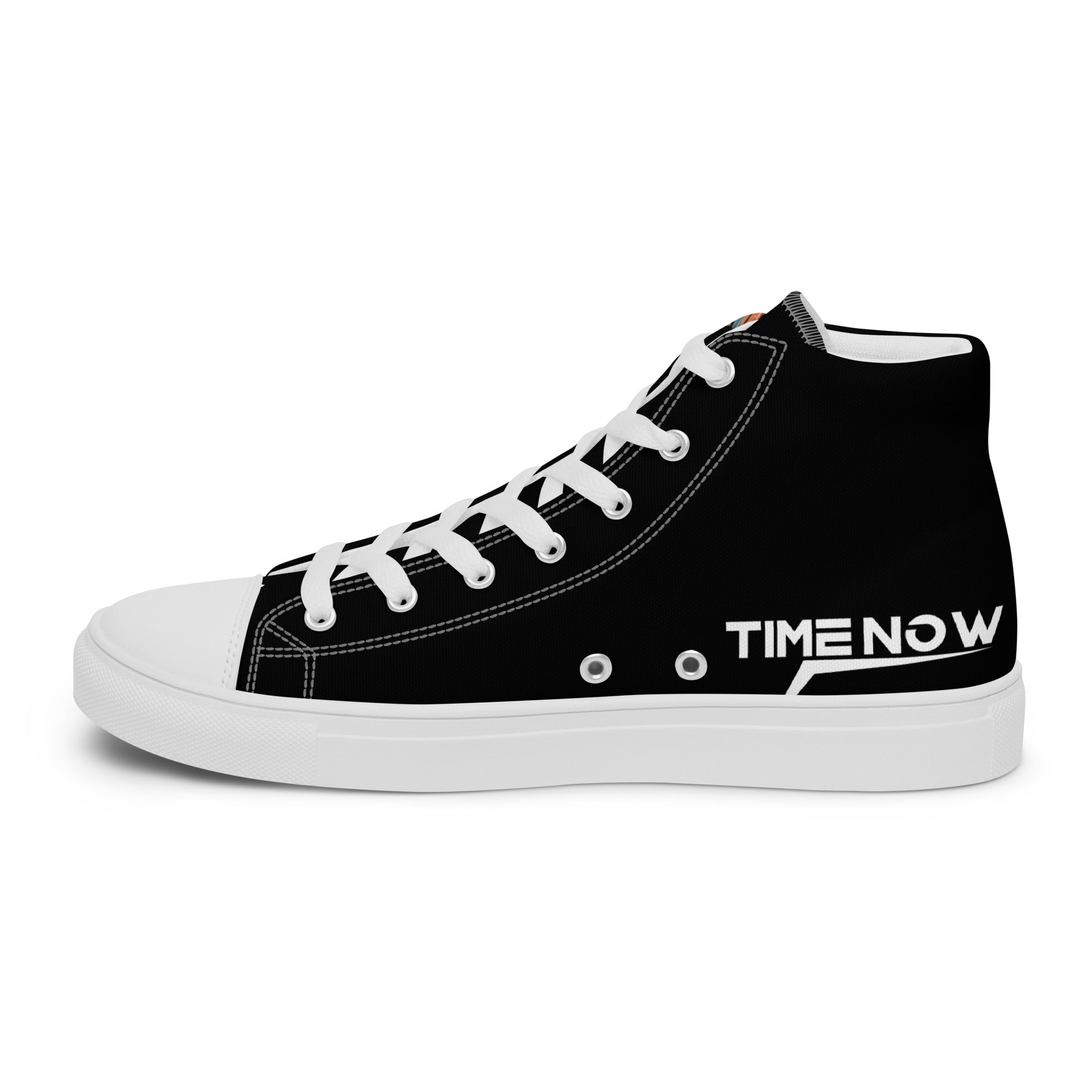 Retro Chick - Black - Men’s high top canvas shoes