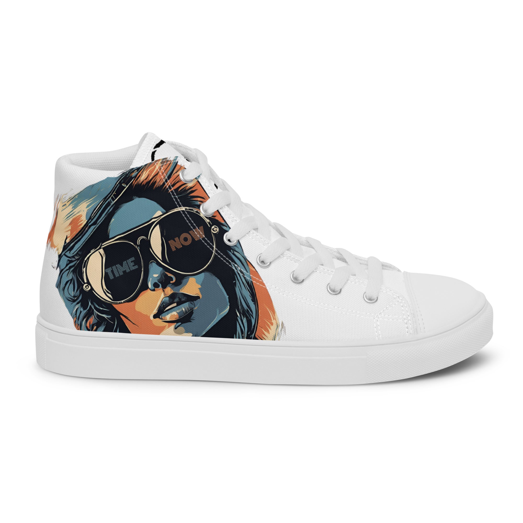 Retro Chick - Men’s high top canvas shoes