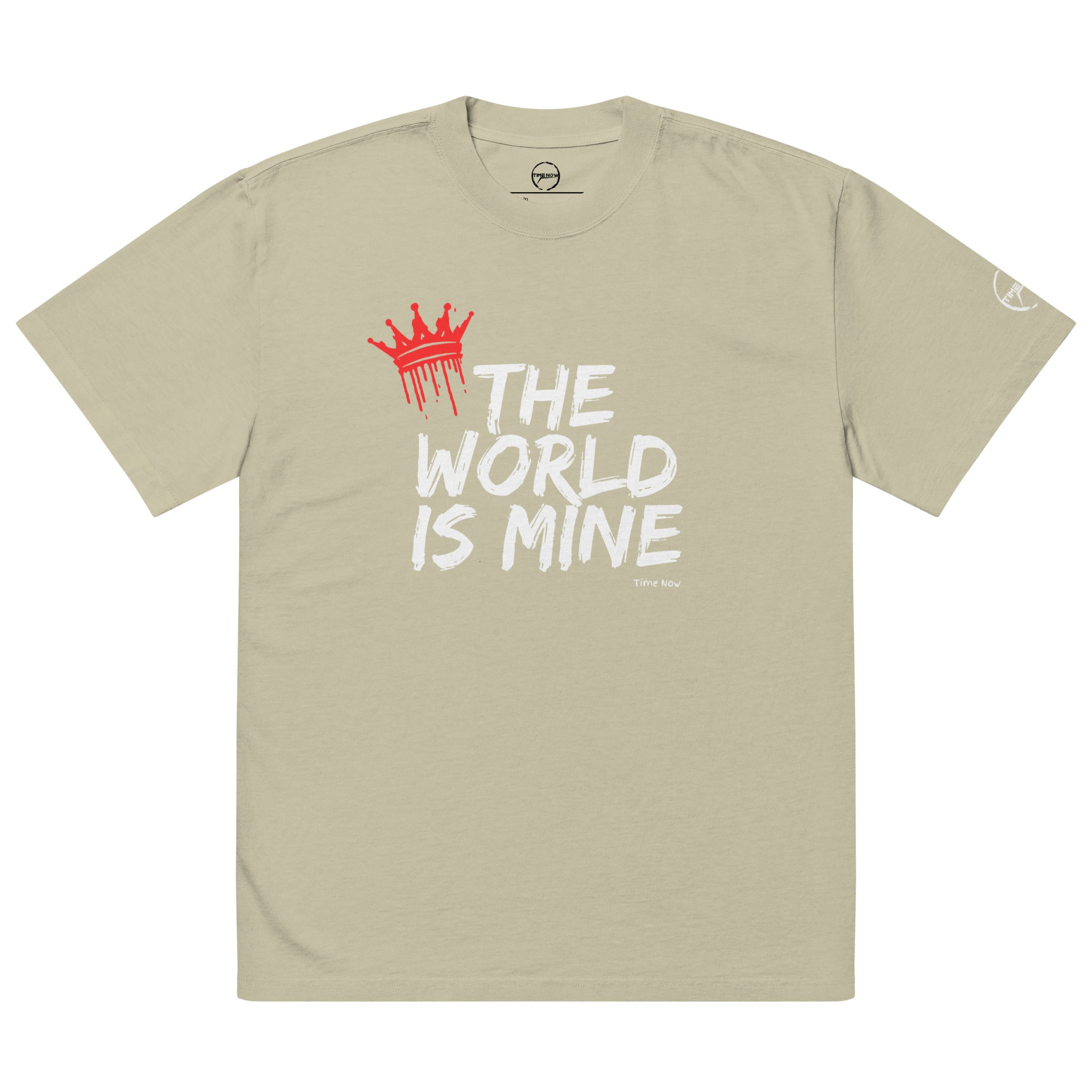 The World is Mine - Oversized faded t-shirt