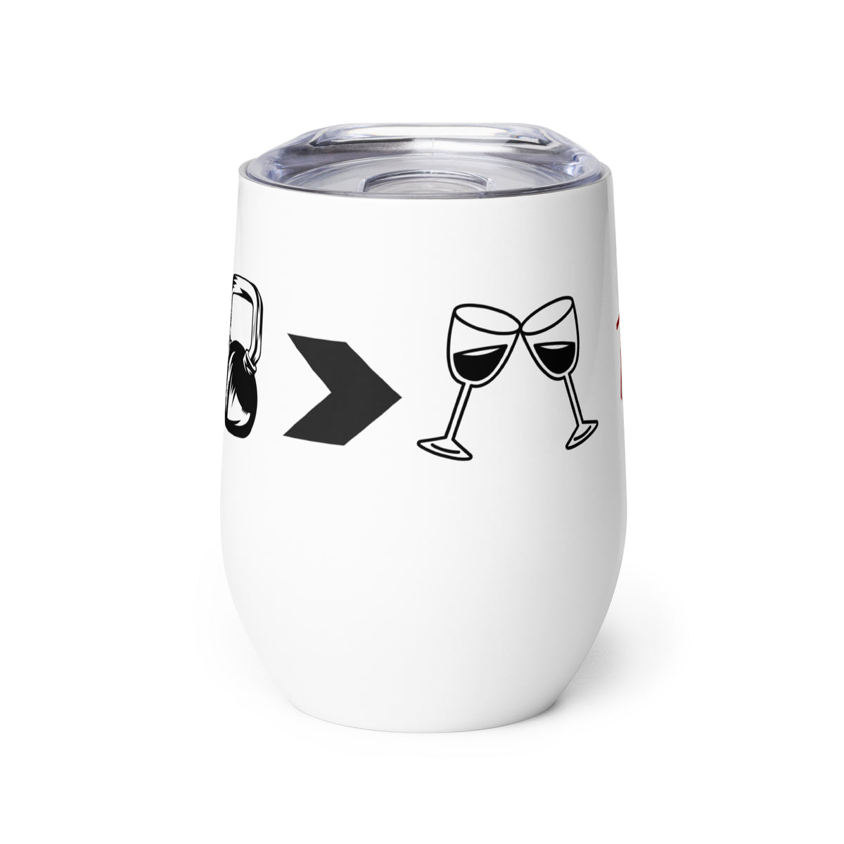 Coffe Gym Wine - Wine tumbler