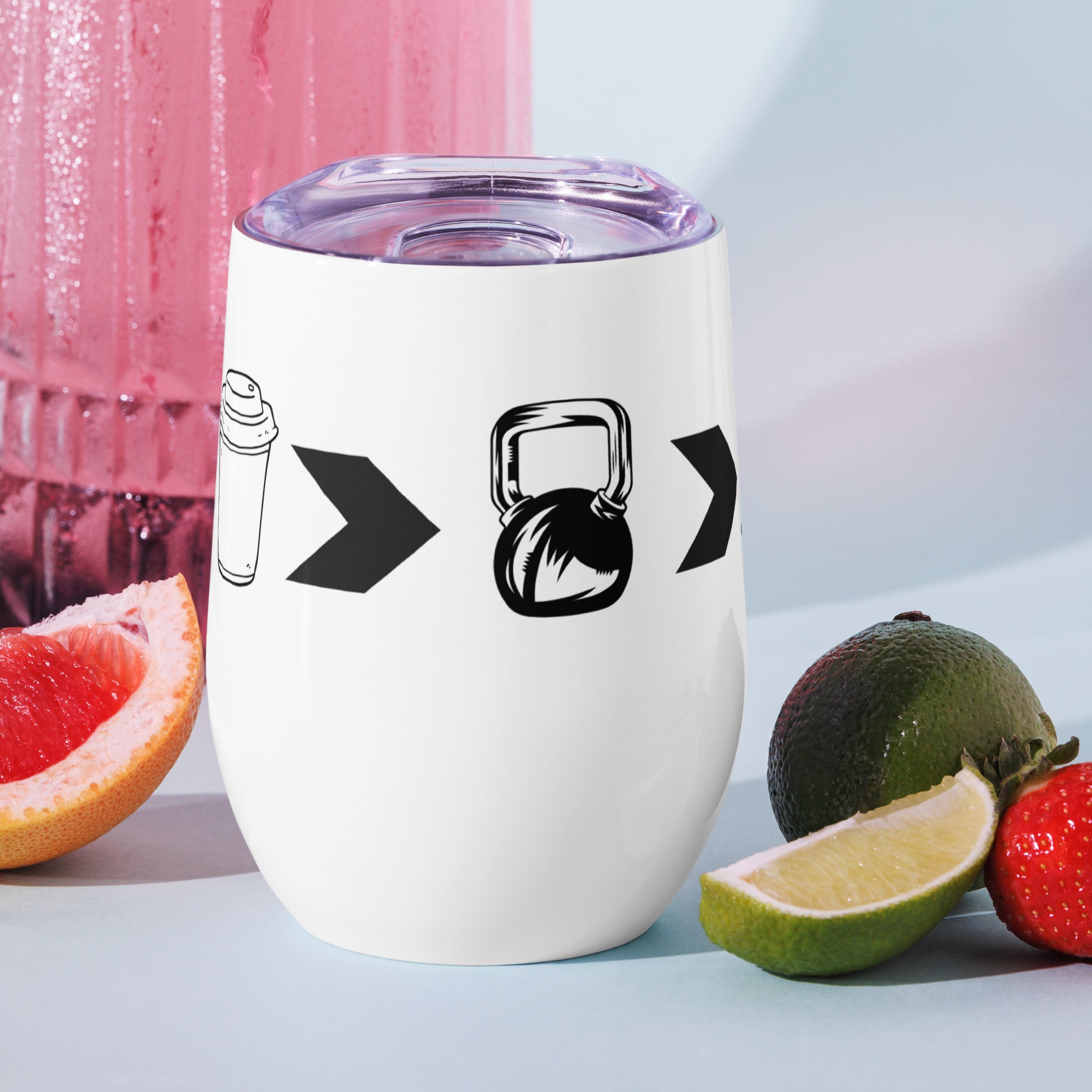 Coffe Gym Wine - Wine tumbler