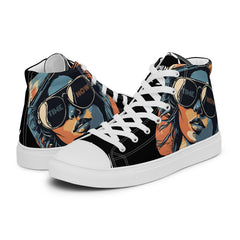 Retro Chick - Women’s high top canvas shoes