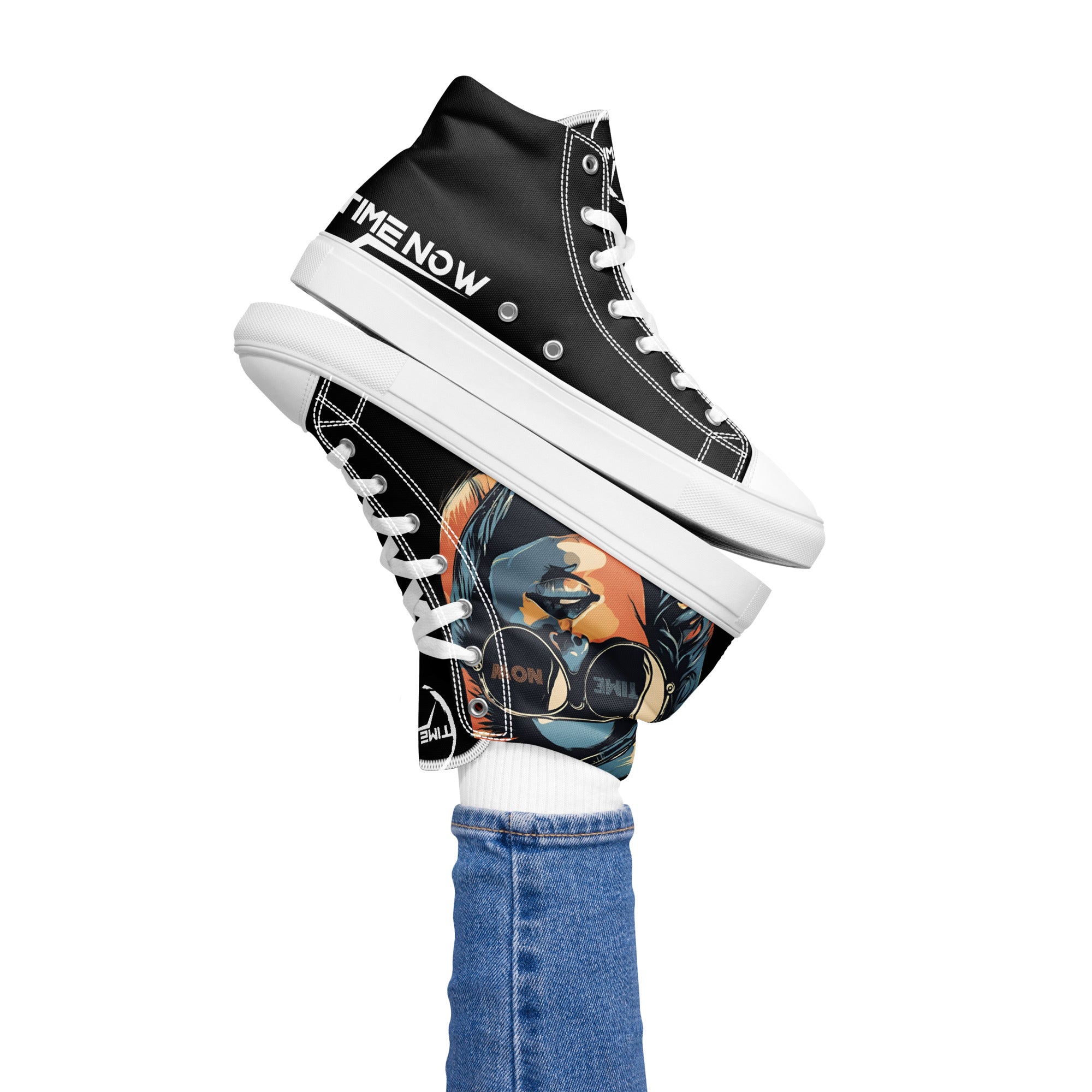 Retro Chick - Women’s high top canvas shoes