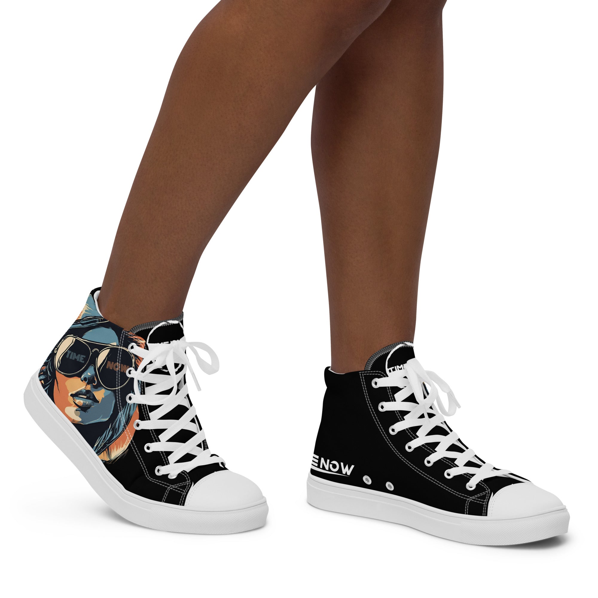 Retro Chick - Women’s high top canvas shoes