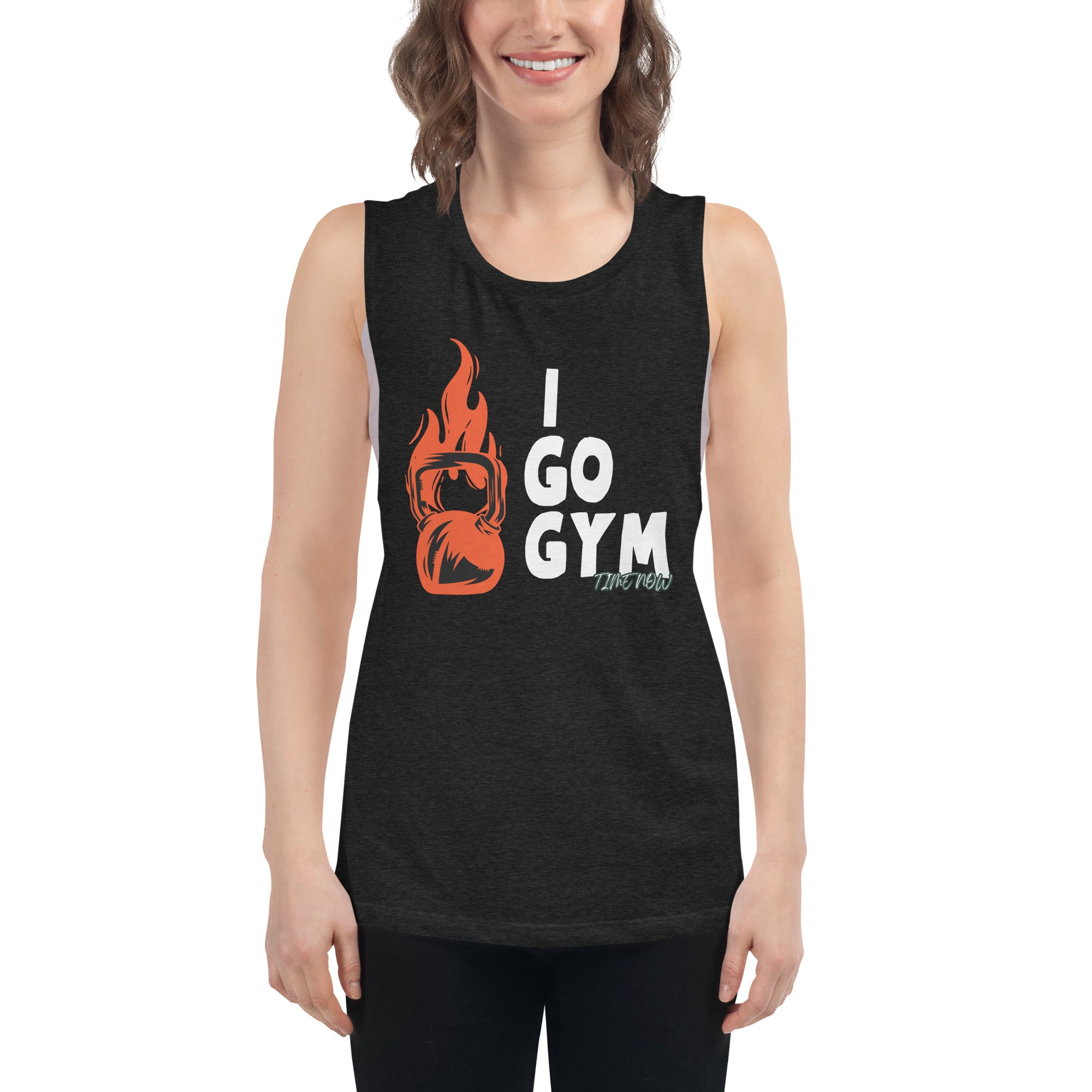 I Go Gym - Ladies’ Muscle Tank